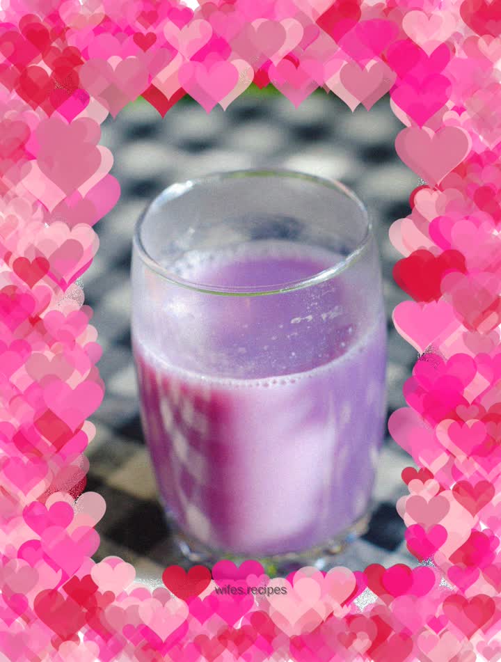 Purple sweet potato soy milk