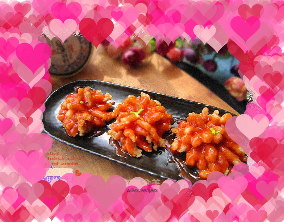 Sweet and Sour Pork--as happy as flowers