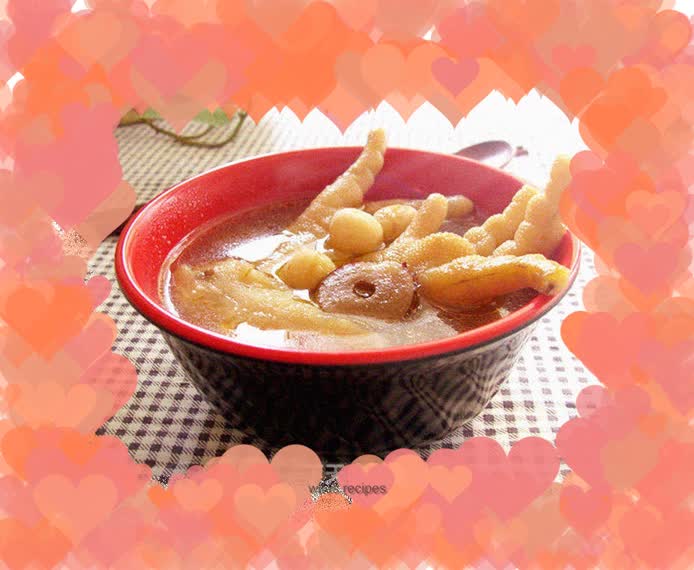 Angelica red dates and chicken feet soup