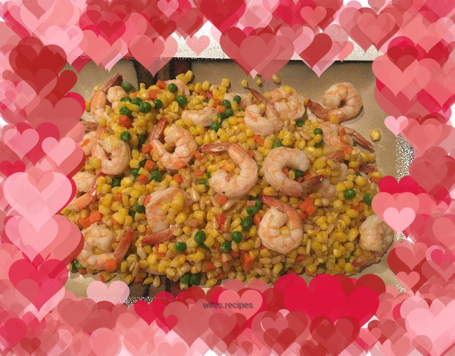Pine Nuts, Corn and Shrimp