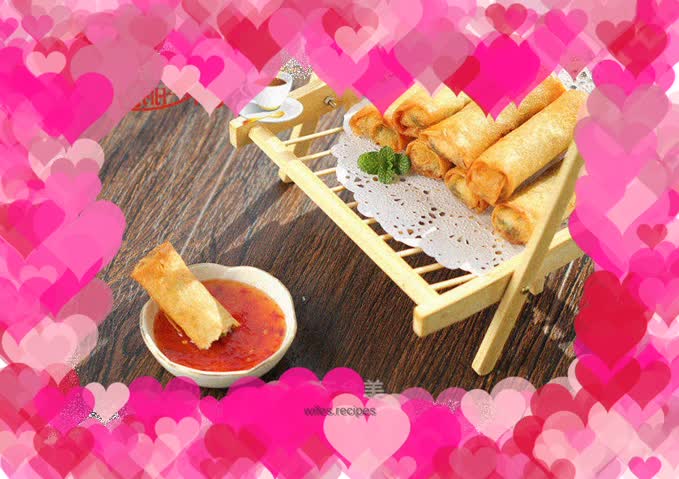 Shepherd's Purse Spring Rolls