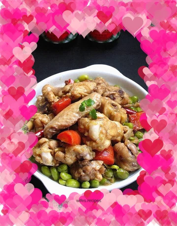 A healthier combination of meat and vegetables - roasted edamame chicken nuggets