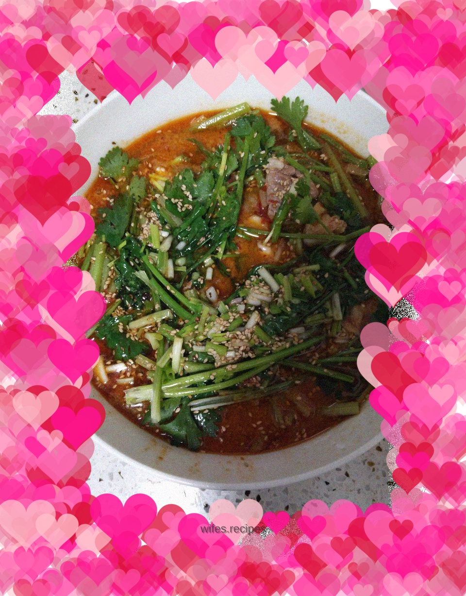 Fresh ginger appetizer boiled beef