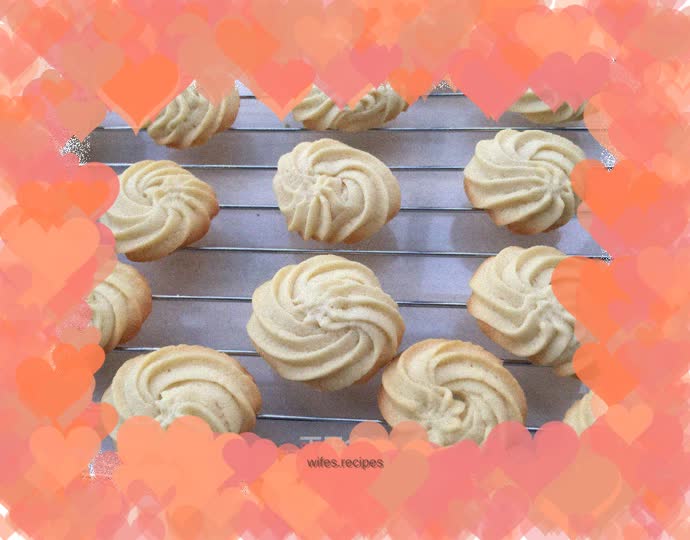 Vanilla flavored cookies