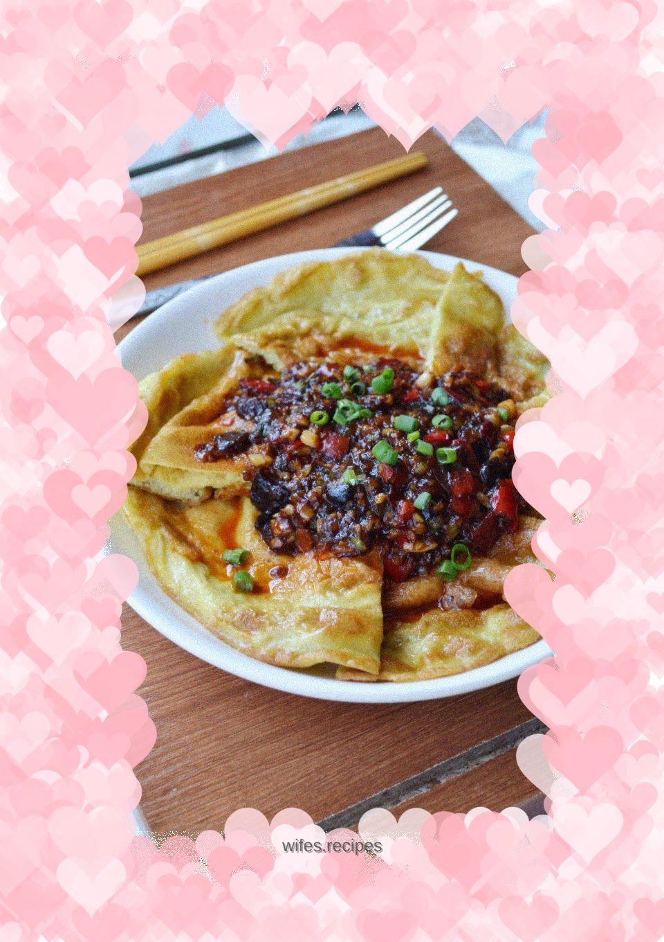 Fish-flavored baked eggs