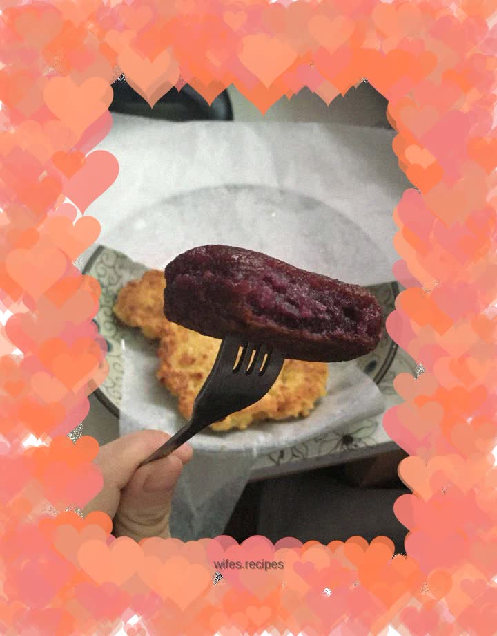 Purple potato cake