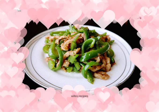 Stir-fried shredded pork with green pepper