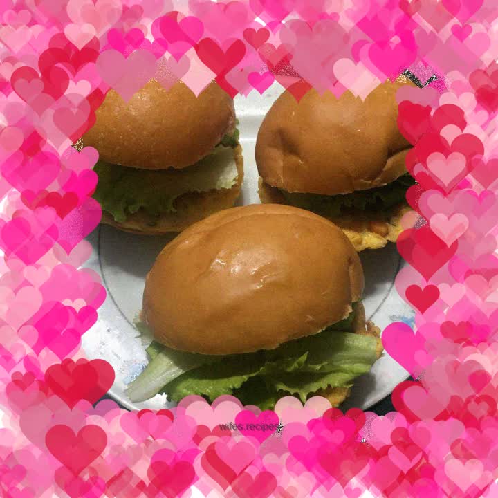 Homemade breakfast burger