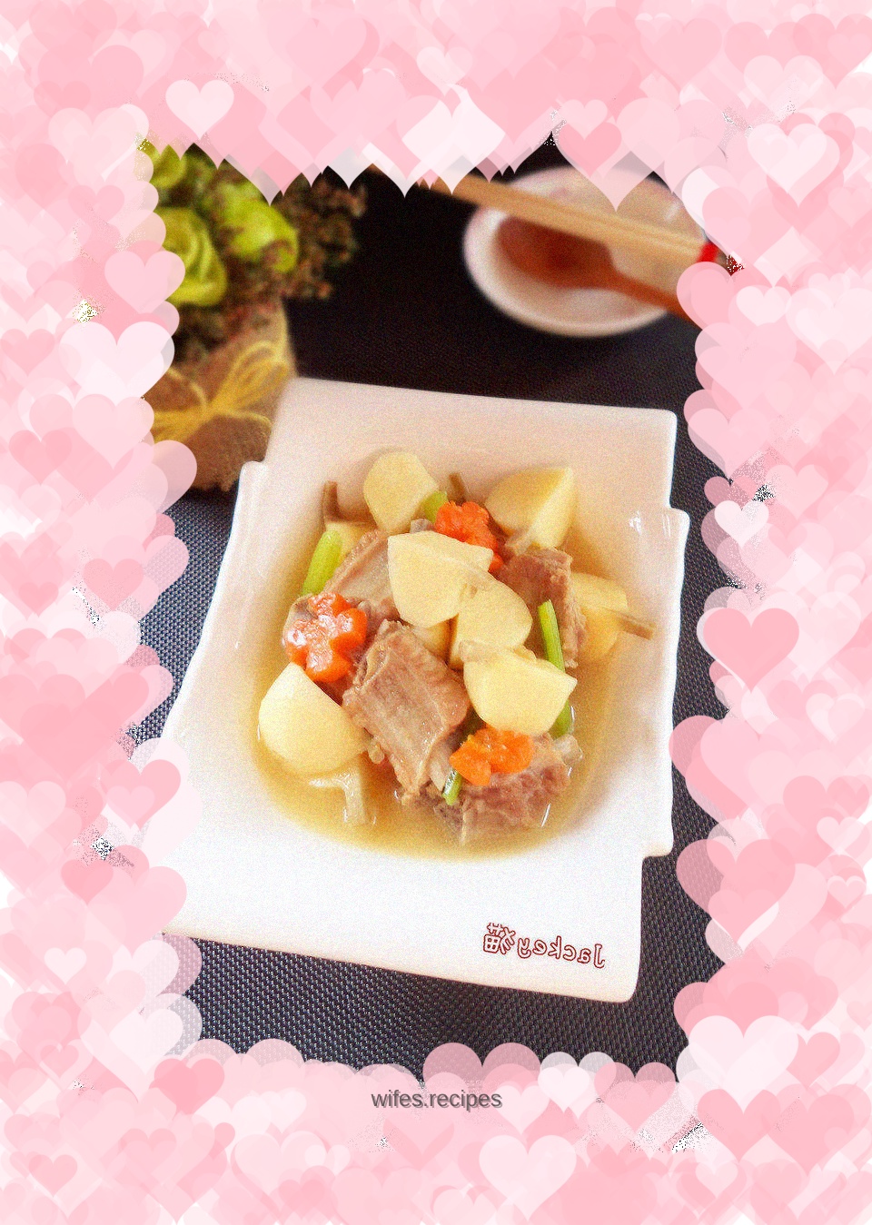 Braised Pork Ribs with Mushrooms