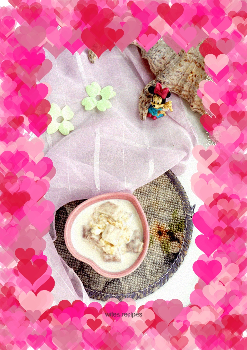 Sweet taro oat milk soup