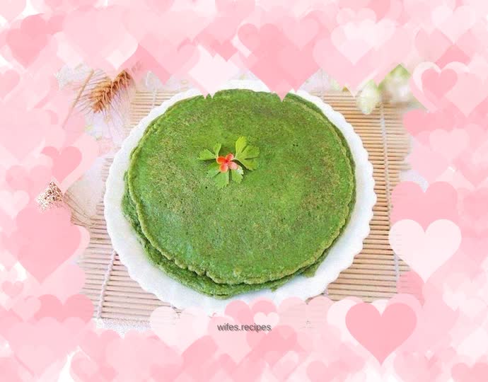 Simple, delicious and nutritious breakfast - wheat spinach pancakes