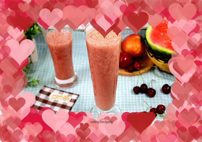 Watermelon grape juice