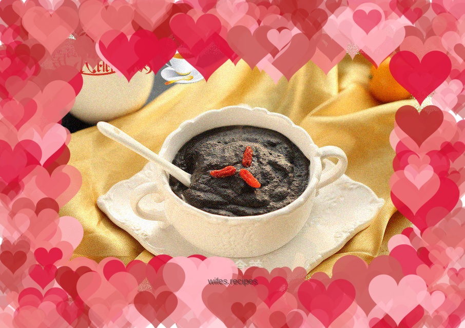 Black sesame walnut paste