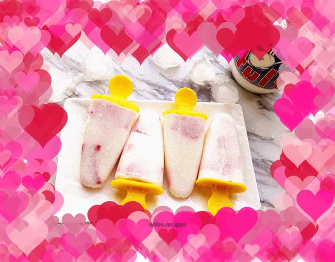 Milk Watermelon Popsicle