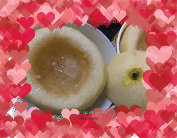 Rice cooker version of rock sugar snow pear
