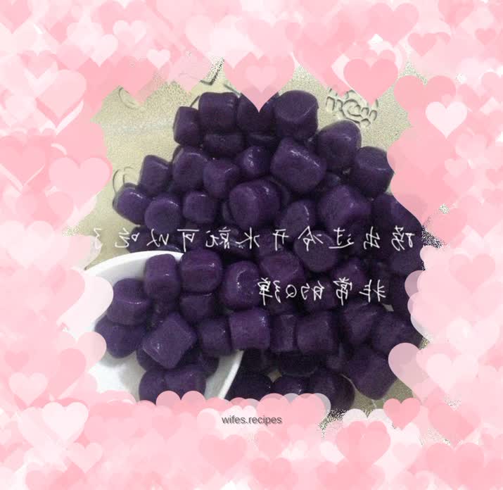 Summer Dessert~Q-Bomb Taro Balls