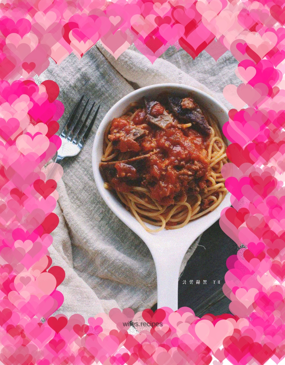 Spaghetti with meat sauce (with meat sauce recipe)
