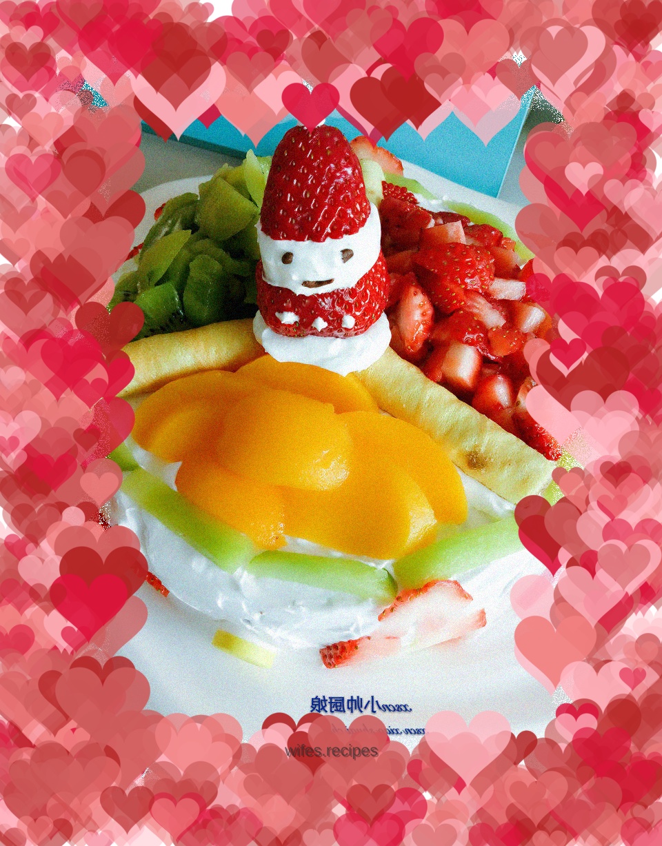 Spinach Birthday Cake~Fruit and Vegetable Birthday Cake