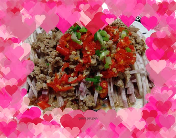 Steamed Shredded Taro with Minced Pork