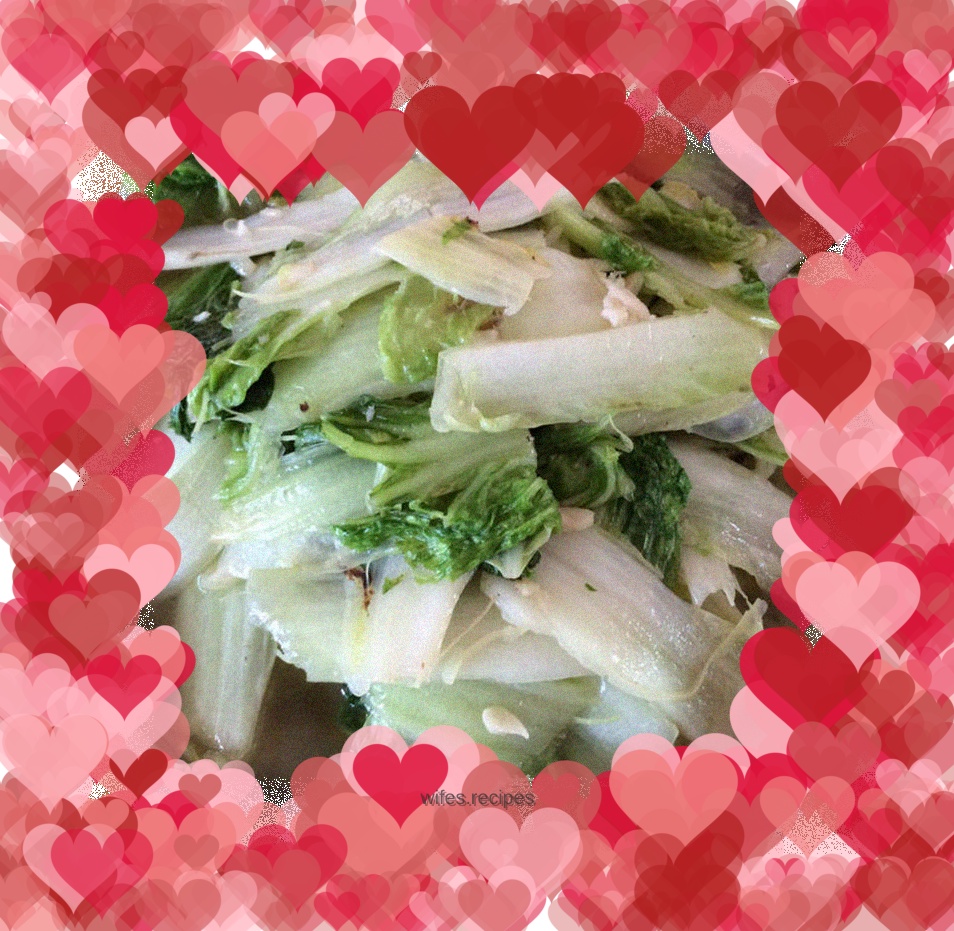 Chinese cabbage with garlic