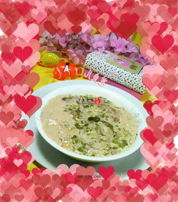 Steamed Minced Pork with Eggs, Pickled Vegetables