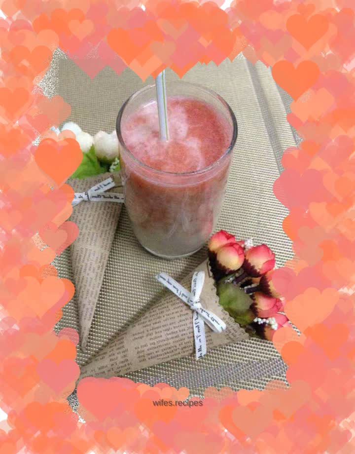 Rainbow yogurt juice