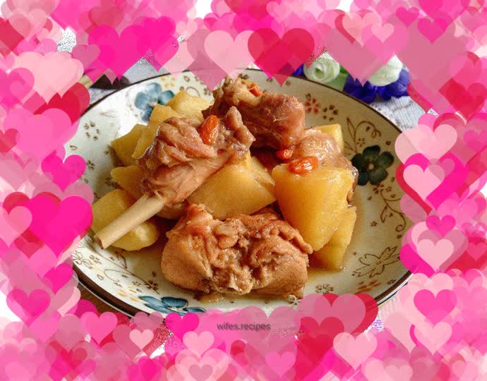 Potato stewed rabbit