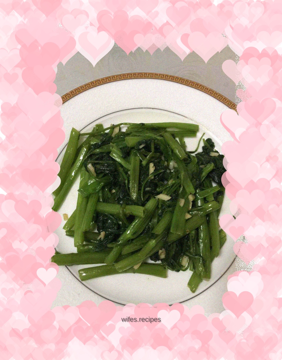 Garlic water spinach