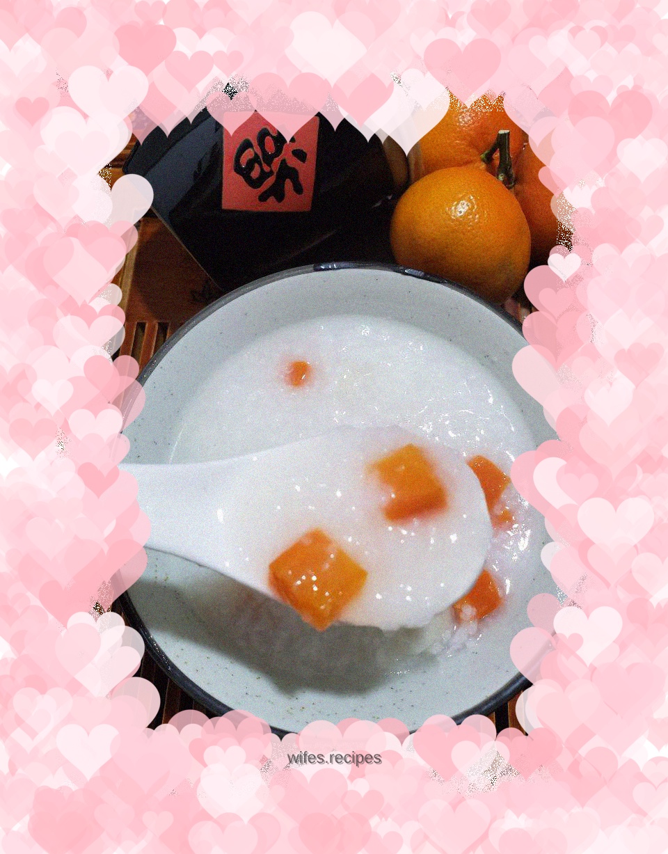 Yam and carrot porridge