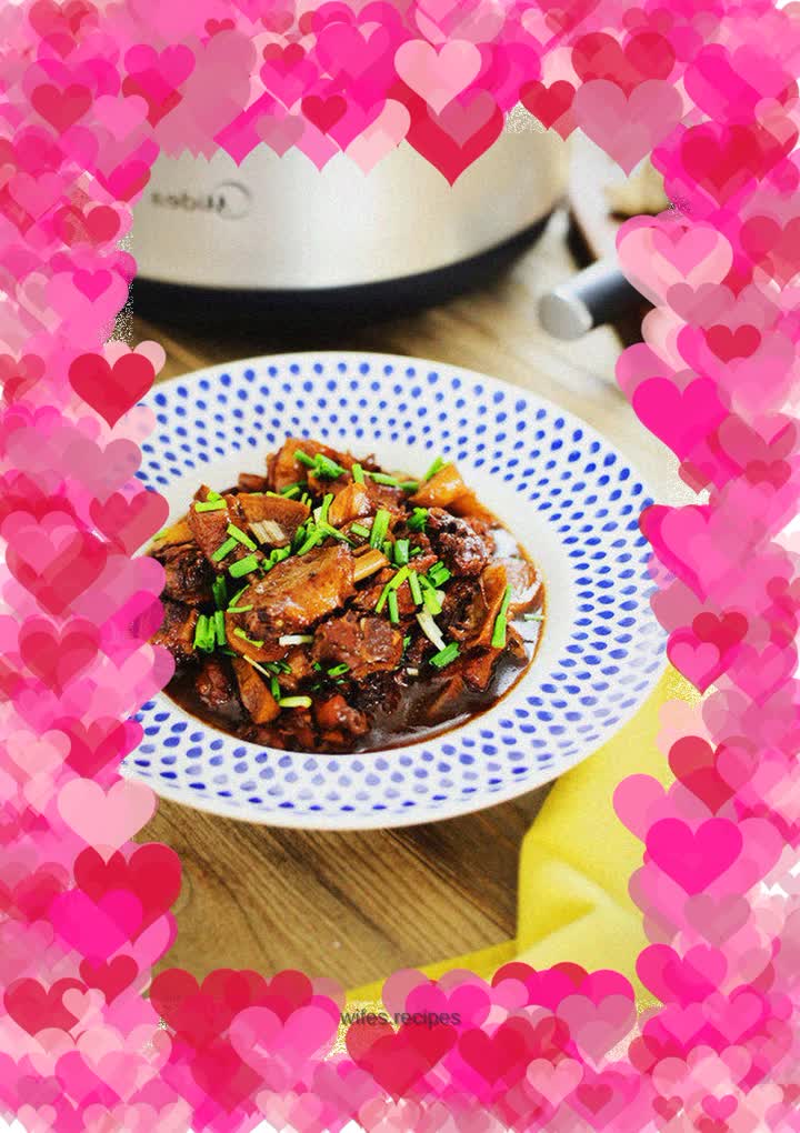 Braised teal duck with ginger XO sauce