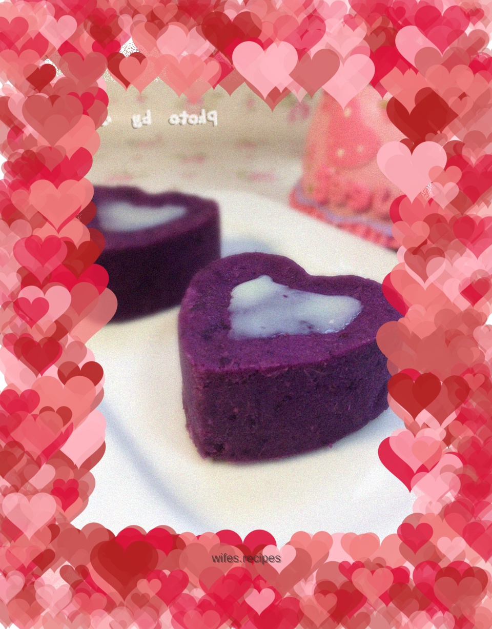 The gift of love----Milk-flavored purple sweet potato puree