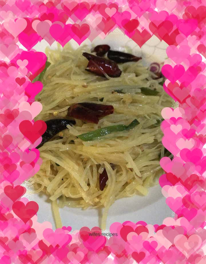 Hot and sour potato shreds