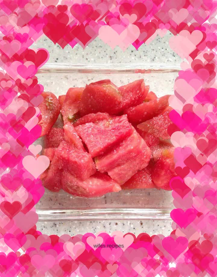 Simple white sugar tomatoes ~ volcanic snow