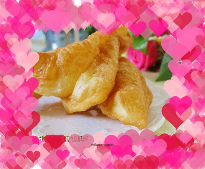Homemade fried dough sticks