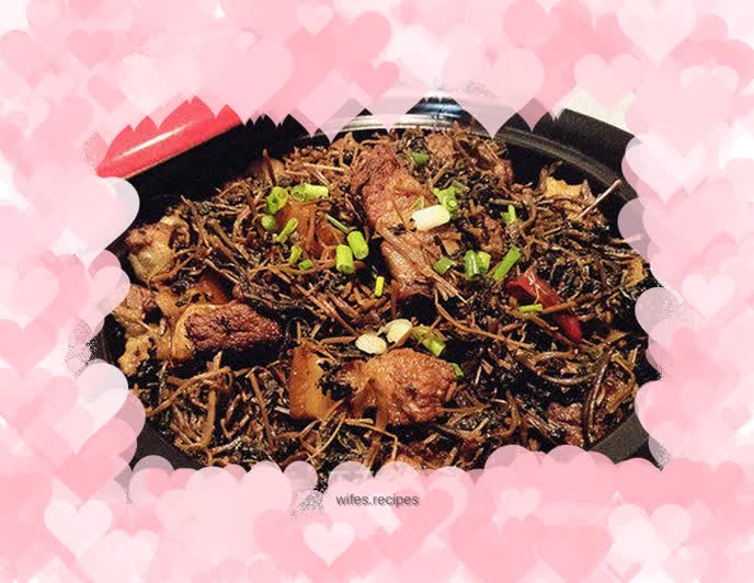 Braised Pork with Dried Plums and Vegetables