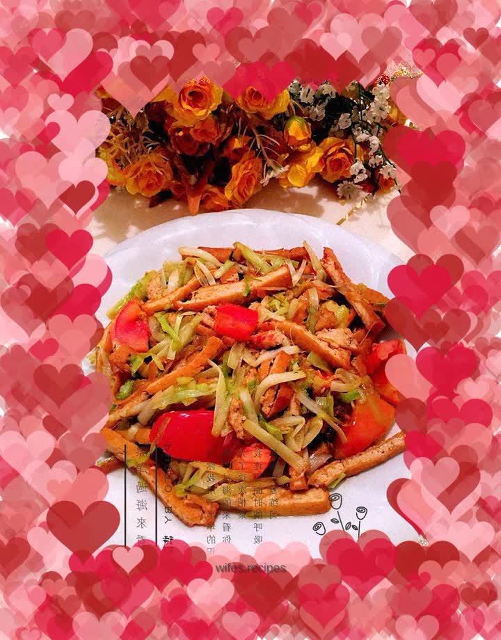 Stir-fried tofu with chives