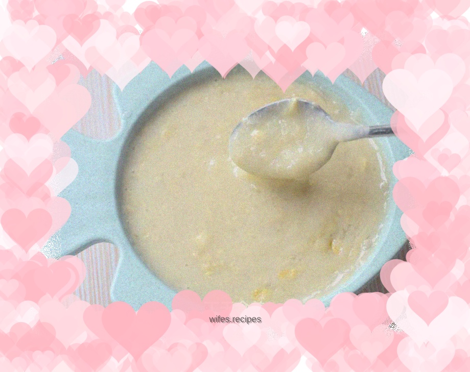 Baby food supplement lotus root egg paste