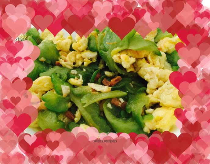 Seafood Bitter Melon Scrambled Eggs