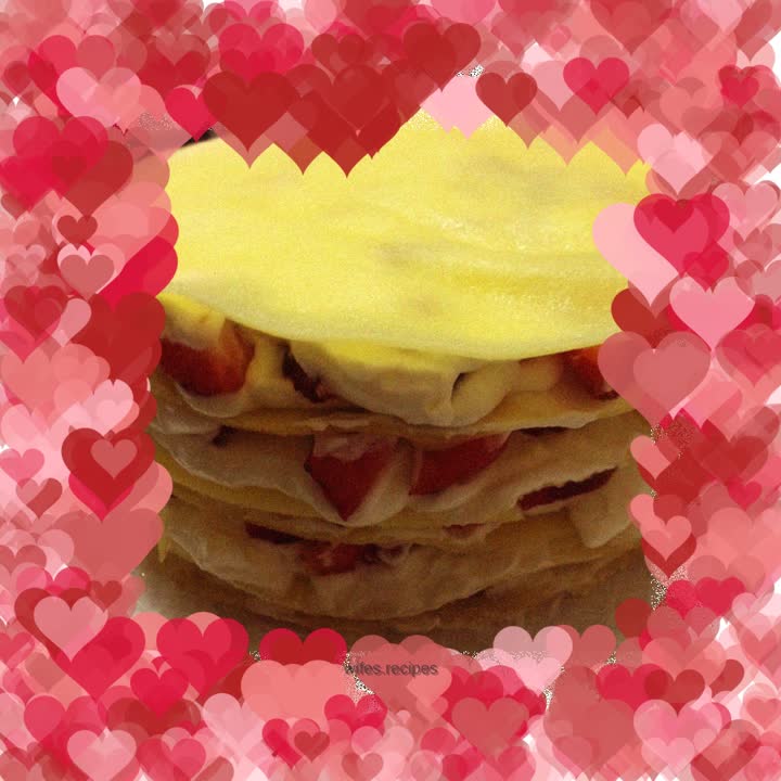 [Strawberry Layer Cake] First time trying a no-bake cake