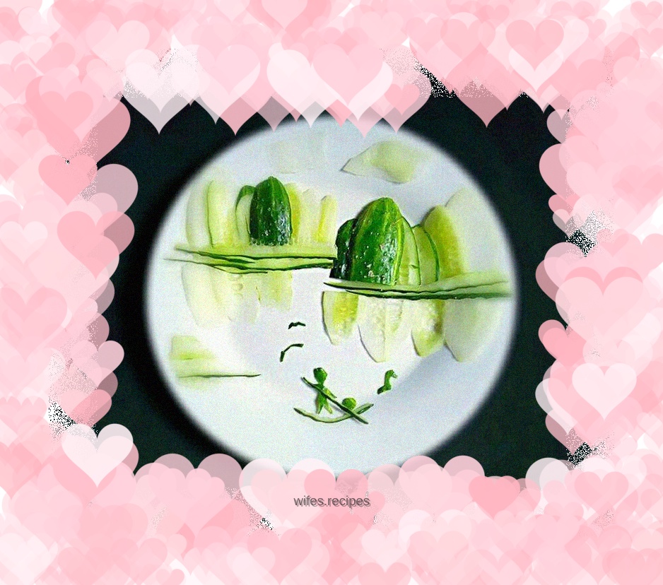 Cucumber landscape platter