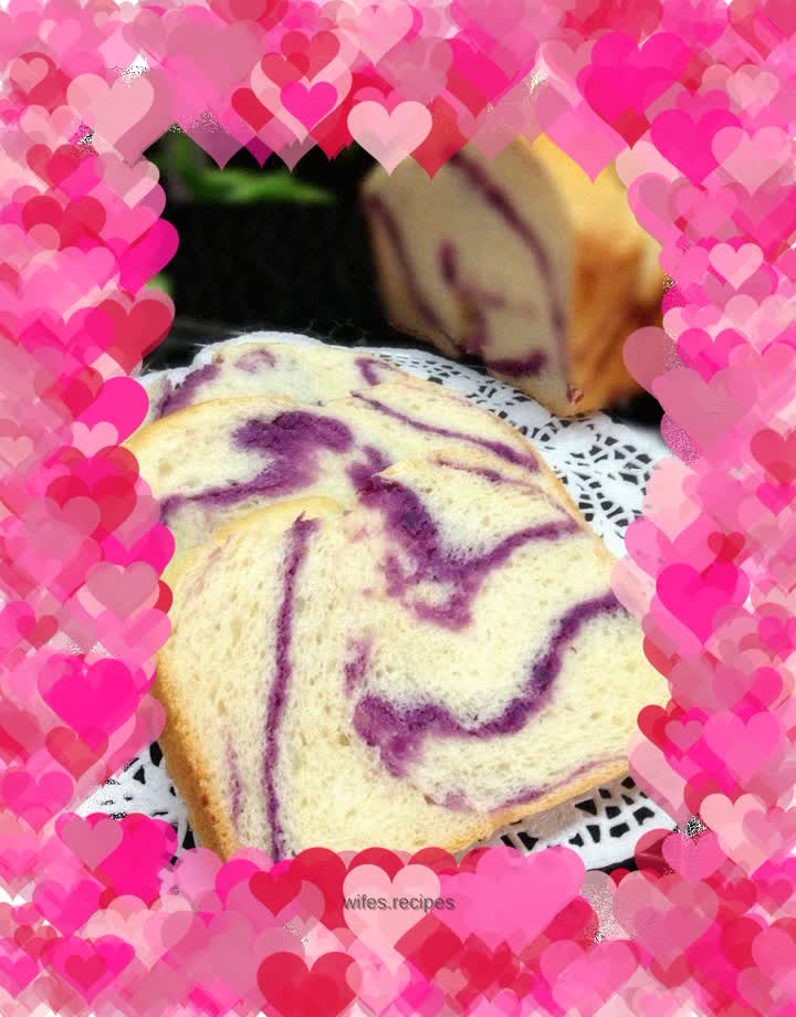 Whole protein purple potato toast