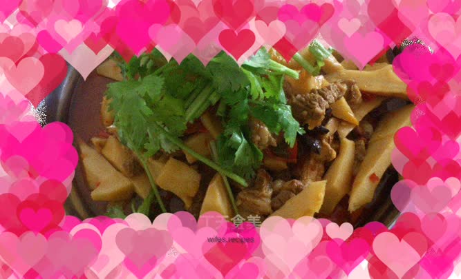 Beef brisket stewed with bamboo shoots