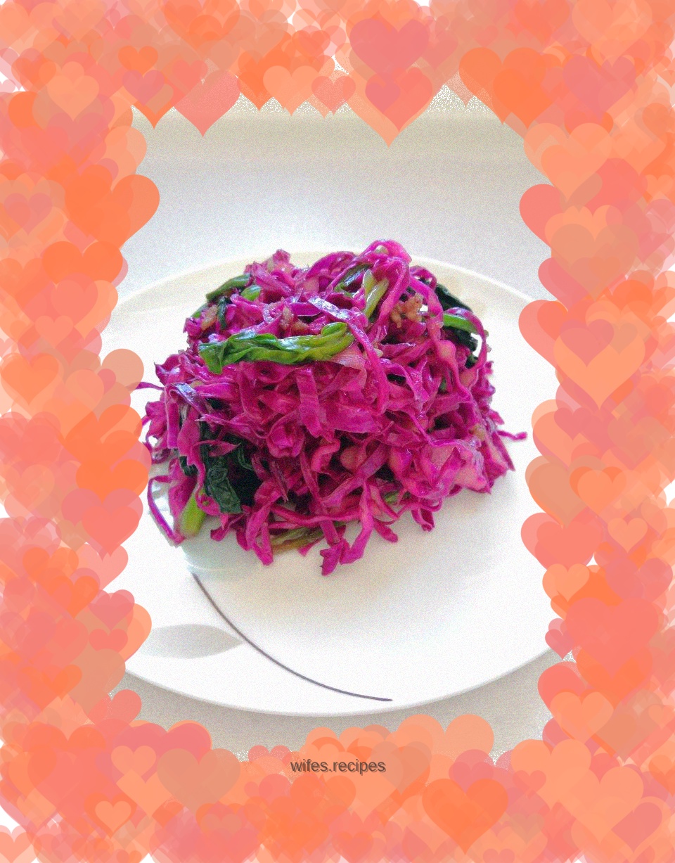 Cold purple cabbage