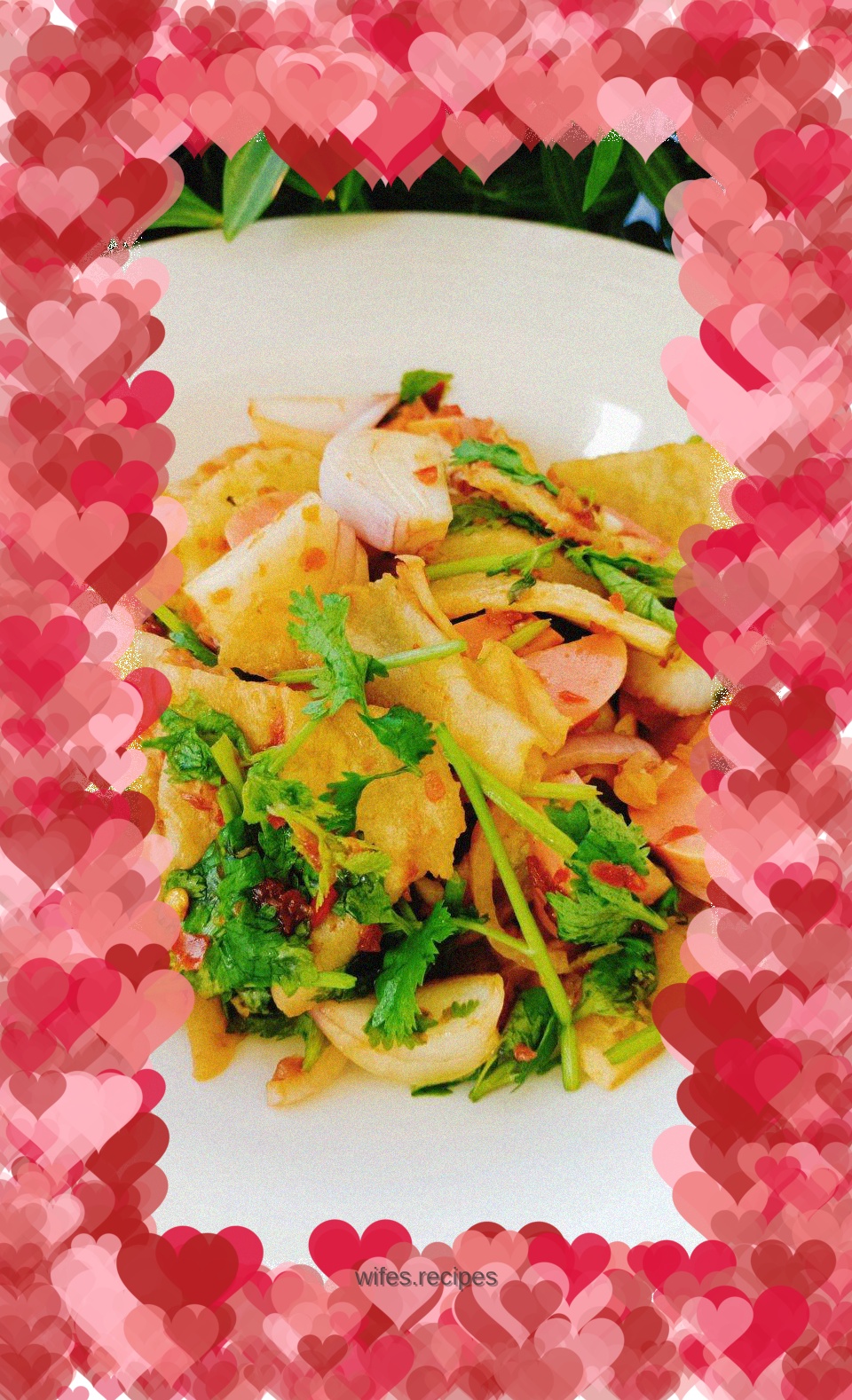 Hot sauce mixed pancake