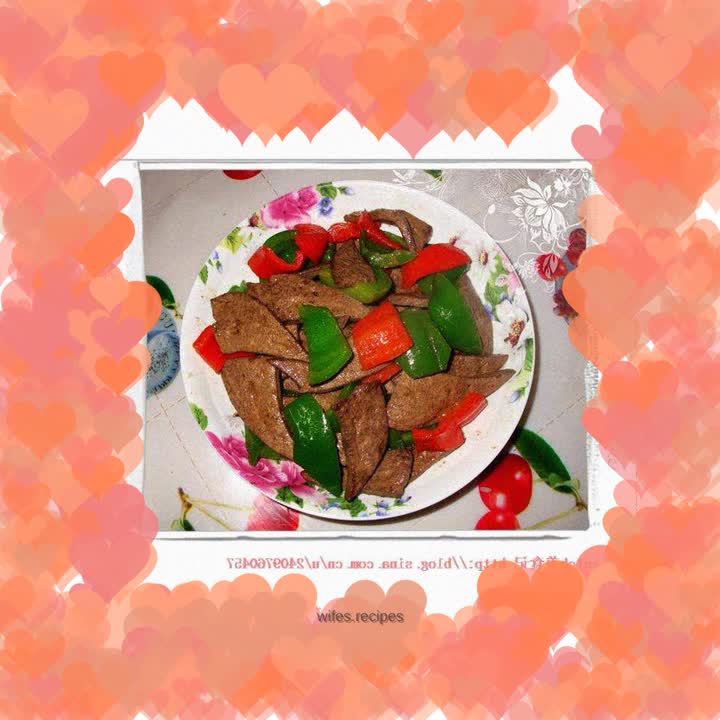 Stir-fried Pork Liver with Bell Peppers