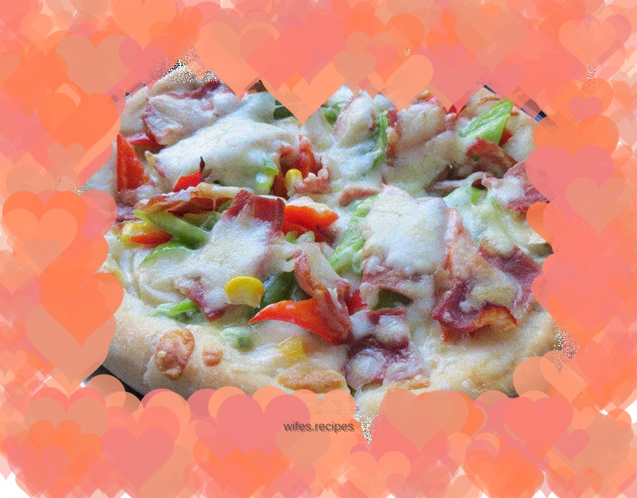 【Bacon Pizza】----delicious at home