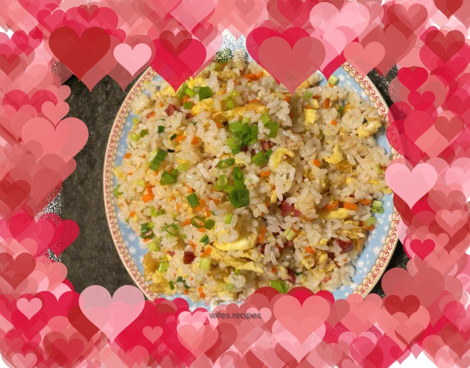 Ham and egg fried rice