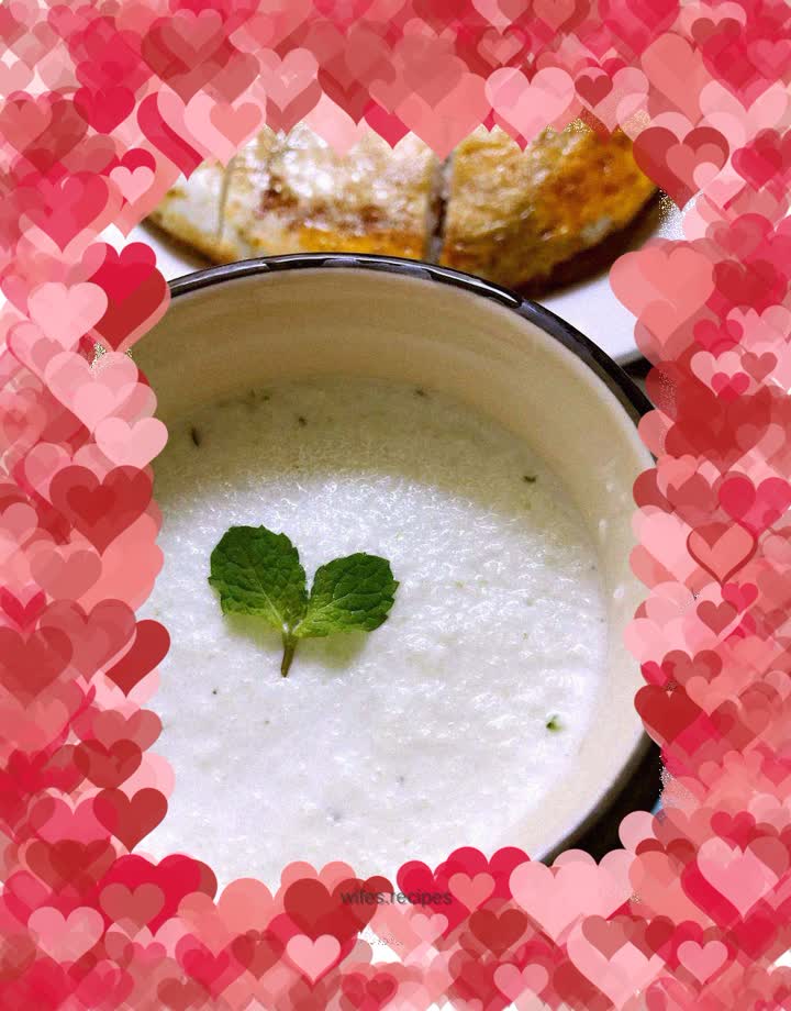 Cucumber milk and honey drink