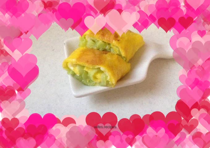 Cucumber egg crust pancake