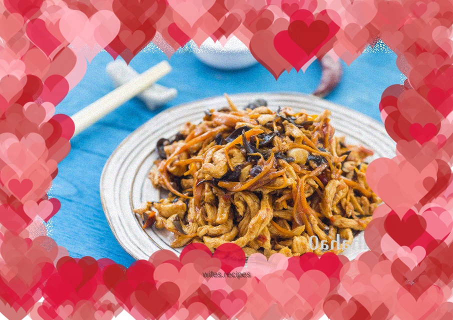 Fish-flavored shredded chicken